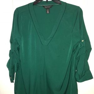 Green blouse